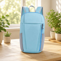 Sac à dos unisexe en denim 20L avec doublure en polyester, fermeture éclair légère, logo personnalisé, pour le sport, les activités de plein air, les trajets professionnels, résistant à l'usure, pour courtes distances