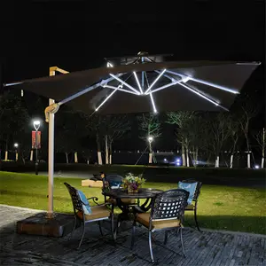 Multifunctional advertising large cafe sunshine outdoor umbrella for wholesales