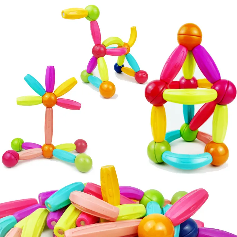 2024 barres magnétiques blocs de construction pour puzzle pour enfants et barres magnétiques en fer pour jouets éducatifs de la petite enfance