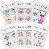 Autocollants de tatouage temporaires en acrylique DIY mignons et élégants pour enfants, adolescents et adultes, pour la décoration des sourcils, du visage et du front, certifiés sûrs