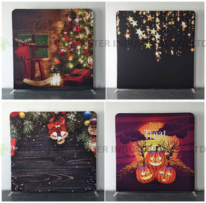 8 * 7.5ft 텐션 패브릭 베개 케이스 디스플레이 쇼 광고를위한 알루미늄 합금의 파티 결혼식 생일 배경 - Product Image 2