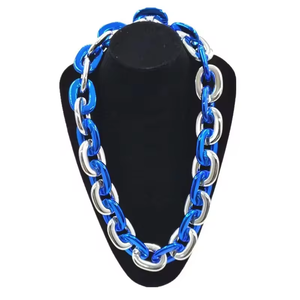 Compre Accesorios para Disfraces <span class=keywords><strong>de</strong></span> Carnaval <span class=keywords><strong>de</strong></span> Mardi Gras, Collar <span class=keywords><strong>de</strong></span> <span class=keywords><strong>Cadena</strong></span> Jumbo, Collares Metálicos Gruesos para el Mes del Orgullo, para Hombres y Mujeres - Product Image 5