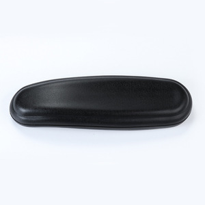 Accoudoirs de chaise de bureau en cuir PU noir réglables, bordure renforcée, lot de 2, accessoires pour chaise de gaming - Product Image 1
