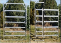 Panneaux de clôture pour bétail, chevaux et bovins, 4 pieds x 16 pieds, portables, en acier à 5 barres, écologiques, imperméables, avec service de modélisation 3D