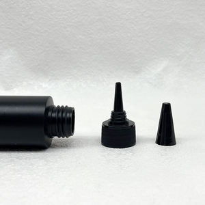 Bouteilles en HDPE noires bon marché en stock d'usine, 100 ml, noir mat, à presser, pour acétone, <span class=keywords><strong>liquide</strong></span> acrylique, monomère chimique, bouteilles en plastique HDPE - Product Image 3