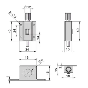 Xk1001 nhà sản xuất bán hàng trực tiếp thép không gỉ cửa và cửa sổ nút mùa xuân tháp Bolt