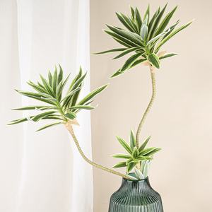 Música <span class=keywords><strong>artificial</strong></span> realista dos ramos da Índia, arranjo de vaso para sala de estar ou canto, suprimento de plantas em vasos - Product Image 6