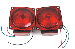 1 x Uds izquierda/derecha LED remolque luz trasera parada/conducción lámpara de licencia Super brillante impermeable barco luz trasera 12V camión Tractor - Product Image 3