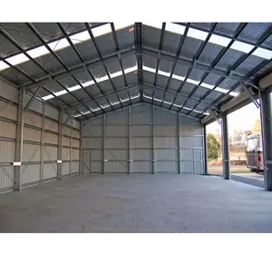 Officina prefabbricata costruzione industriale zincata capannone di design prefabbricato costruzione struttura in acciaio magazzino