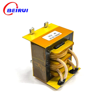 Transformateur monophasé à courant élevé et haute fréquence BR6533-5515A BEIRUI BR2541 EE65 avec noyau en ferrite et fil de cuivre, conforme RoHS CE ISO9001