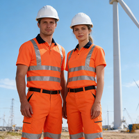 Offre Spéciale haute visibilité Construction minière pétrole gaz personnalisé hommes vêtements de travail de sécurité réfléchissants vêtements de travail Polo chemise de travail