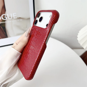 Funda de cuero con relieve de cocodrilo para iPhone 17 Pro, funda de cuero de cocodrilo para iPhone 17 Pro - Product Image 4