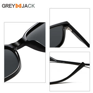 Gafas de Sol Polarizadas con Marco Cuadrado para Hombre Greyjack, TR90 UV400, Lentes Negras TAC Tipo 3 - Product Image 3