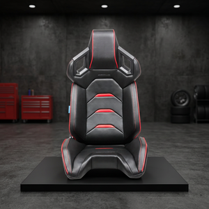 Siège de jeu en cuir PU Raptor de luxe haut de gamme, inclinable, avec coussin et support lombaire, pour configuration informatique de joueur professionnel SSCUS - Product Image 1