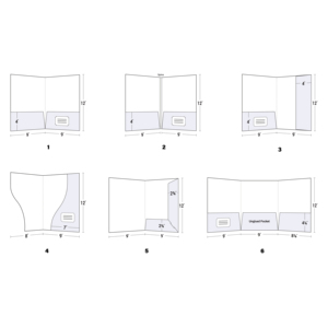 Dossier de documents A4 de luxe durable avec logo et couleur personnalisés, 2 poches, pour salons professionnels, éducation, hôtels, hôpitaux - Product Image 4