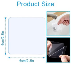 Doppio nastro adesivo da parete trasparente adesivo adesivo da parete Nano nastro quadrato per il <span class=keywords><strong>bagno</strong></span> di casa e ufficio - Product Image 4