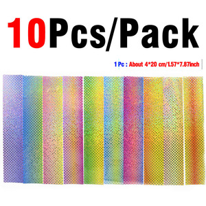 Matériel de leurre 4x20CM en gros pour la fabrication de leurre, imitant le <span class=keywords><strong>film</strong></span> d'écailles de poisson, non collant, matériel de bricolage d'appâts de pêche - Product Image 4
