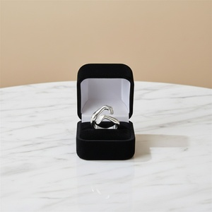 Factory Direct Sale Stainless Steel 18k Gold Plated Adjustable <b>Open</b> Hug <b>Rings</b> for Women - Product Image 2