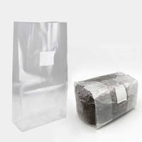 Bolsas de polipropileno transparente para autoclave de 25*14*65 cm, 0.08 mm de grosor, transpirables, para cultivo de hongos, con filtro de 0.2/0.5 micras.