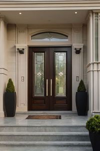 <span class=keywords><strong>Porte</strong></span> d'entrée en fer forgé à double vitrage isolant, design classique haut de gamme CBMmart - Product Image 6