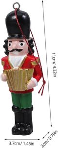 Adornos Colgantes de Navidad con Diseño de Soldado Cascanueces, Mini Adornos Navideños de Soldado Cascanueces - Product Image 2