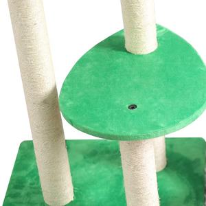 Coperta <span class=keywords><strong>Kitty</strong></span> Condominio Beige Tiragraffi Alberi Gatto Arrampicata Torre con il Grande Fiore Rosso - Product Image 5