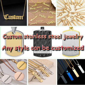 Fabricantes de Joyería Personalizada, Aretes, Anillos, Pulseras, Cadenas, Collares <span class=keywords><strong>con</strong></span> <span class=keywords><strong>Nombre</strong></span>, Logotipo, Llaveros Personalizados, Colgantes <span class=keywords><strong>para</strong></span> OEM - Product Image 2