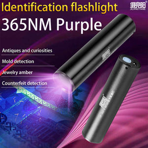 Lampe torche à lumière noire rechargeable, puissante, tactique, lampes de camping portables à LED, 2 modes, lanternes UV - Product Image 2