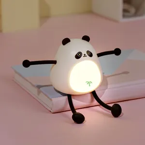 Rechargeable Panda Design Portable Abs Mini Led Lamp With Ce