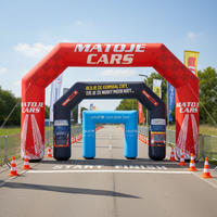 Arche d'entrée gonflable de porte d'arche gonflable d'impression numérique de prix bon marché pour la décoration et la publicité d'événement de course en plein air