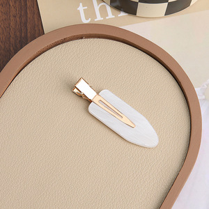 Kinling OEM diseño Vintage ácido acético lado Corea del Sur Internet celebridad Simple Ins sin costuras flequillo pinza de pelo - Product Image 6