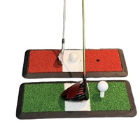 Tapis de golf personnalisé avec logo, antidérapant, absorption des chocs, base en caoutchouc durable, tapis d'entraînement de golf, vente directe d'usine