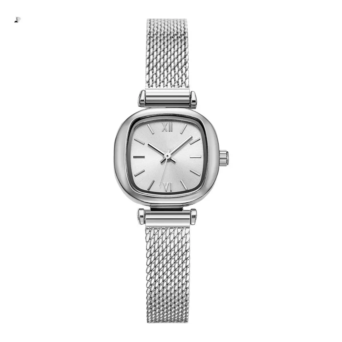 light luxury compact women's watch rose gold retro fashion design square women's watch