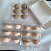 Fournisseur de cils Tête de mannequin de cils Paupières de remplacement Paupières d'entraînement amovibles en silicone pour cils