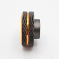 High Precision Turning Part Car Accessory Black Anodized Precision Knurling Burrs-removed Cnc Machining Metal Parts