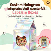 Boîte d'emballage personnalisée holographique pour produits pour bébés avec traçabilité par code QR et finition logo en relief pour marque de puériculture OEM en gros