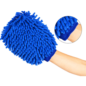 Toalla suave para manos de coche, guante de limpieza de coche de chenilla de microfibra, limpiador de guantes, 20x26cm, 125g, bolsa Opp para lavado de coches + cartón o personalizado - Product Image 4