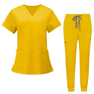 Conjunto de Uniforme Médico Unisex de Satén con Relieve, Manga Corta, para Uso Hospitalario, Marca Jinteng - Product Image 5