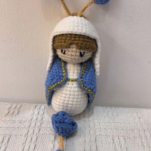 Rosario de Ganchillo de Peluche para Bautizo, Santa Teresinha, Compromiso, Comunión, Cumpleaños, Nupcial, Nuestra Señora de Guadalupe, Decoración del Hogar - Product Image 4