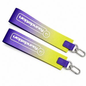 Name Brand Durable Nylon Key Holder pink hang Rope <b>Wrist</b> <b>Strap</b> Custom Keychain Lanyard - Product Image 1
