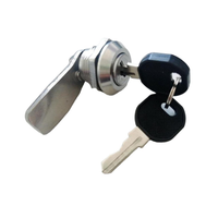 AOBO Outils de verrouillage de came de porte électrique durables SS316 Serrure à came à cylindre quart de tour avec clé 1333