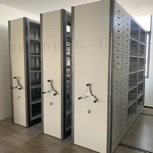 Armoire de classement mobile en vrac en acier haute densité, système de stockage mobile pour les Archives