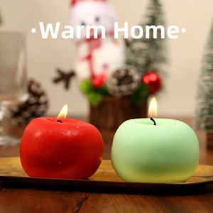 Vela Aromática de Manzana Angju Verde Roja, Duración de 4-12 Horas, Regalo Decorativo para el Hogar y Fiestas - Product Image 4