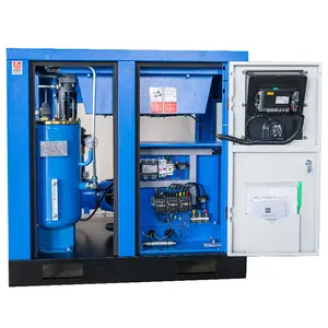 Équipement de séchage booster vis rotative Compresseur d'air industriel 220V 240V 350V 415V Tension personnalisée 15KW 10 30 50 75 100 20hp