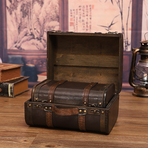 Boîte de rangement <span class=keywords><strong>en</strong></span> <span class=keywords><strong>bois</strong></span> antique Mini support <span class=keywords><strong>à</strong></span> <span class=keywords><strong>bijoux</strong></span> rectangulaire avec motif d'art rectangulaire <span class=keywords><strong>en</strong></span> <span class=keywords><strong>bois</strong></span> de pin pour l'artisanat d'emballage de cadeaux <span class=keywords><strong>à</strong></span> la maison - Product Image 4