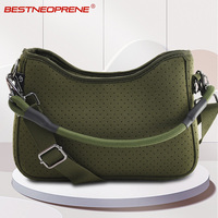 Vente en gros de sacs à bandoulière multifonctions imperméables en néoprène tendances avec chaînes portables pour hommes et femmes sacs à bandoulière