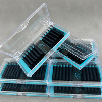 Extensions de cils en PBT coréen de haute qualité, effet volumineux noir, extensions de cils professionnelles