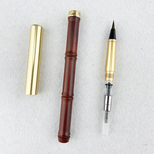 <span class=keywords><strong>Pinceau</strong></span> <span class=keywords><strong>de</strong></span> calligraphie en bois <span class=keywords><strong>de</strong></span> santal rouge, stylo <span class=keywords><strong>de</strong></span> dessin <span class=keywords><strong>rechargeable</strong></span> à l'<span class=keywords><strong>encre</strong></span> chinoise avec logo - Product Image 3