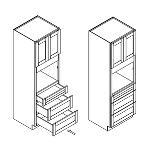 Armarios de cocina con agitador blanco HAISEN RTA para el mercado americano - Product Image 6