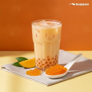 ไข่มุกมะม่วงไต้หวันแบบแตกในปาก ได้รับการรับรองฮาลาล สำหรับตกแต่งขนมหวาน - Product Image 6